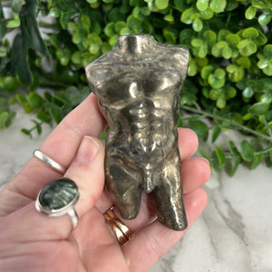 Pyrite Male Body Carving