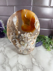 Flower Agate Carnelian Freeform