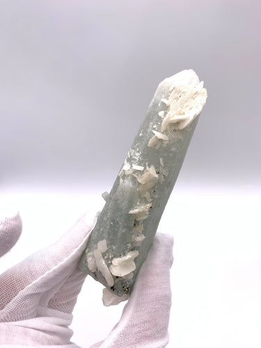 Quartz with Hedenbergite- RARE