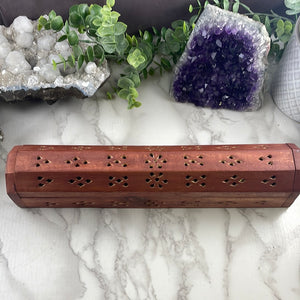 Wooden Incense Box and Holder