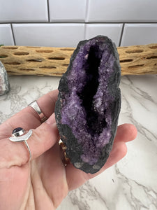 Purple Dyed Calcite Geode