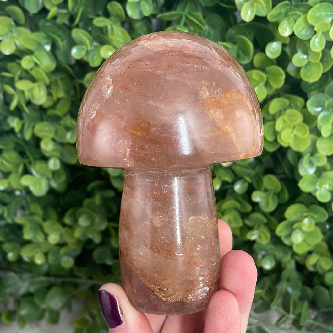 Fire Quartz Mushroom