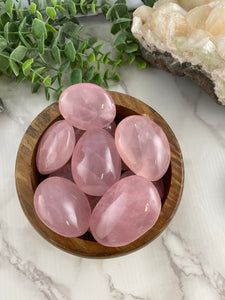 Rose Quartz Palm Stone