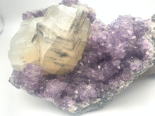 Load image into Gallery viewer, Amethyst &amp; Calcite Cluster