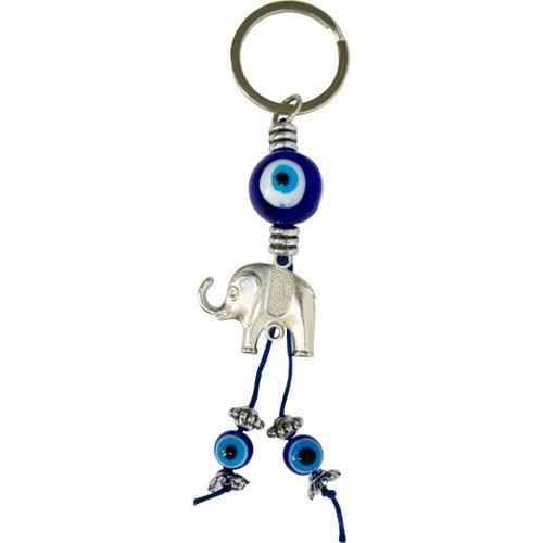 Evil Eye & Elephant Keychain