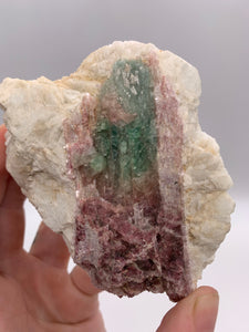 Rainbow Tourmaline in Matrix
