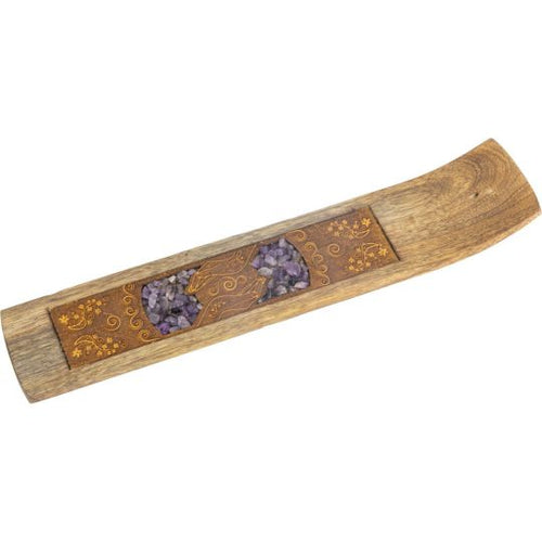 Gemstone Inlay Incense Holder- Multiple Options Available