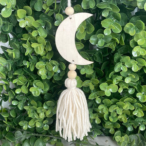 Wooden Moon Wall Hanging