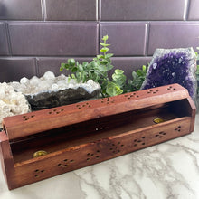 Load image into Gallery viewer, Wooden Incense Box and Holder