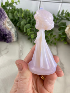 Pink Opalite Elsa Carving