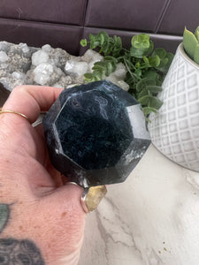 Moss Agate Diamond Carving