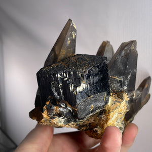Dogtooth Calcite With Black Tourmaline