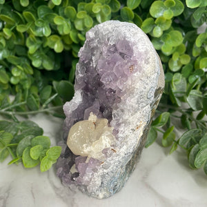 Amethyst Geode With Calcite