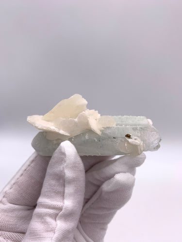 Quartz with Hedenbergite- RARE