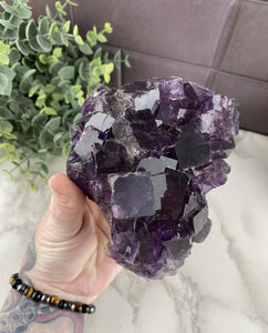 Purple Cube Fluorite