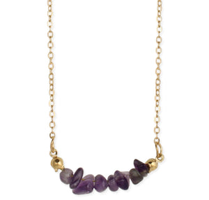 Amethyst Chip Necklace