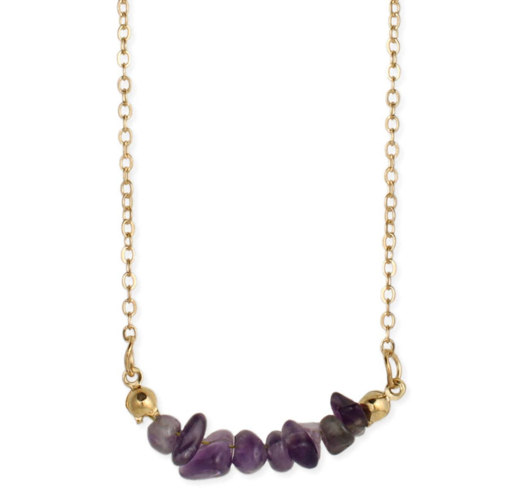 Amethyst Chip Necklace