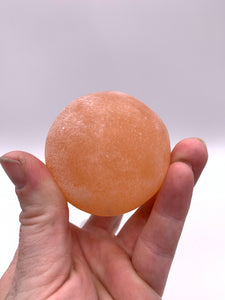 Peach Selenite Sphere