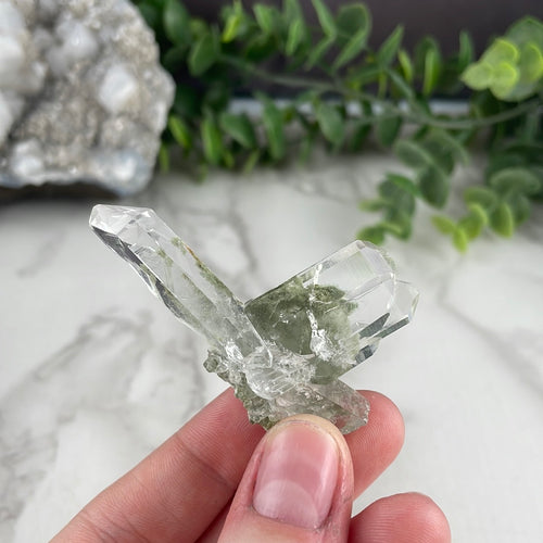 Quartz with Chlorite Cluster