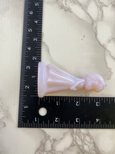 Pink Opalite Elsa Carving