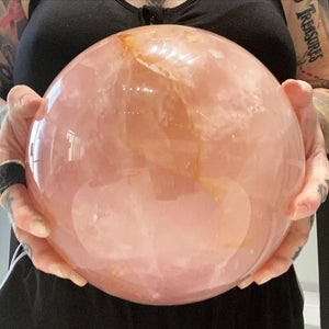 Rose Quartz Sphere- 25 pounds!!