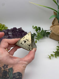 Pyrite Pyramid | Pyrite Crystal | Crystals Stones Rocks & Mineralas