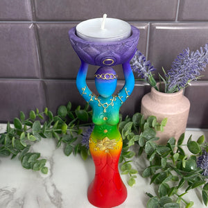Chakra Goddess Tee-light Candle Holder