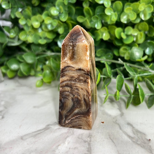Chocolate Calcite Tower
