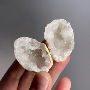 Calcite Geode Pair