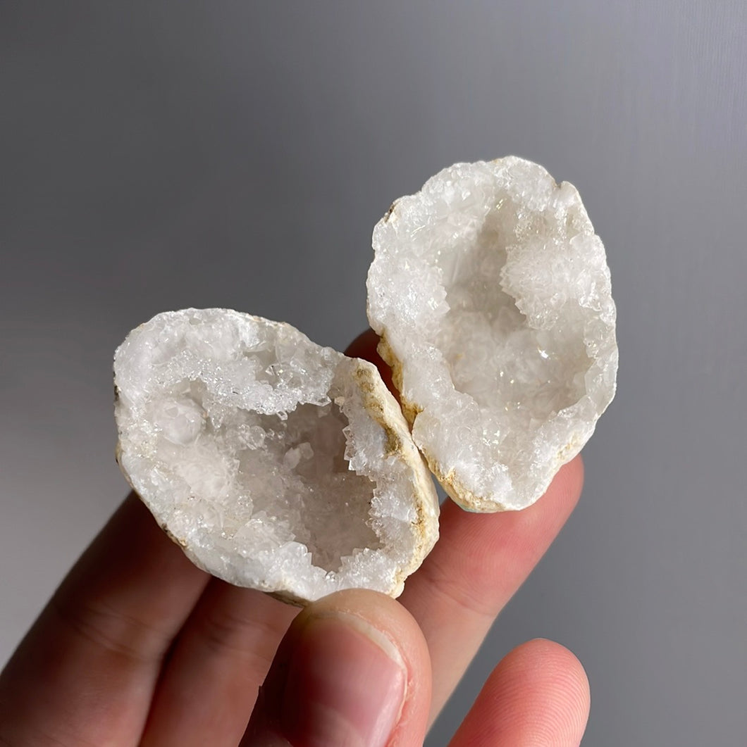 Calcite Geode Pair