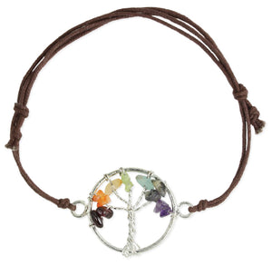 Chakra Tree Adjustable Bracelet