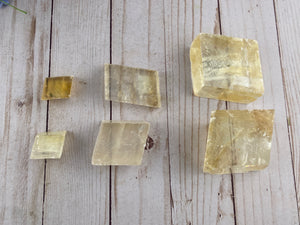 Golden Optical Calcite Cube (1) | Calcite Crystals Stones Rocks & Minerals