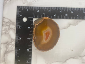 Orange Dyed Agate Slab