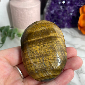 Tiger Eye Palm Stone