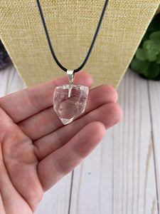 Clear Quartz Crystal Necklace