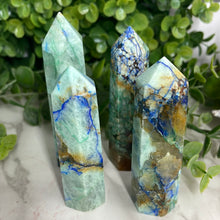 Load image into Gallery viewer, Azurite &amp; Chrysocolla Tower