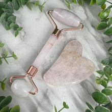 Load image into Gallery viewer, Rose Quartz Facial Massage Gift Set