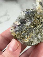 Load image into Gallery viewer, Pyrite, Quartz and Fluorite Specimen