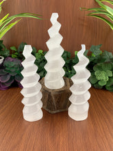 Load image into Gallery viewer, Selenite Horn | Selenite Tower Crystal | Crystals &amp; Minerals &amp; Rocks