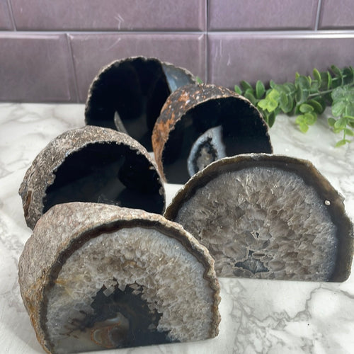 Dyed Agate Geode Half