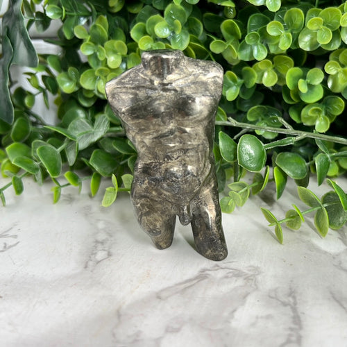 Pyrite Male Body Carving