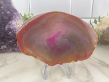 Load image into Gallery viewer, Pink Dyed Agate Slab