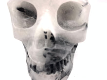Load image into Gallery viewer, Black Tourmaline and Quartz Skull