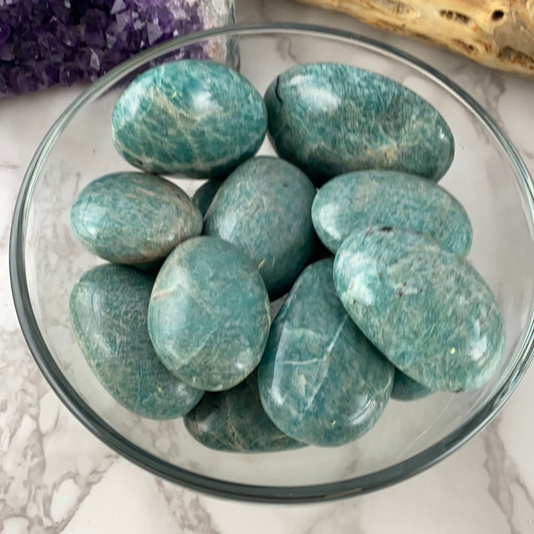 Amazonite Palm Stone