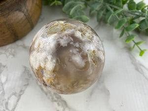 Flower Agate Sphere