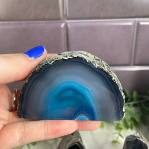 Dyed Agate Geode Half Small