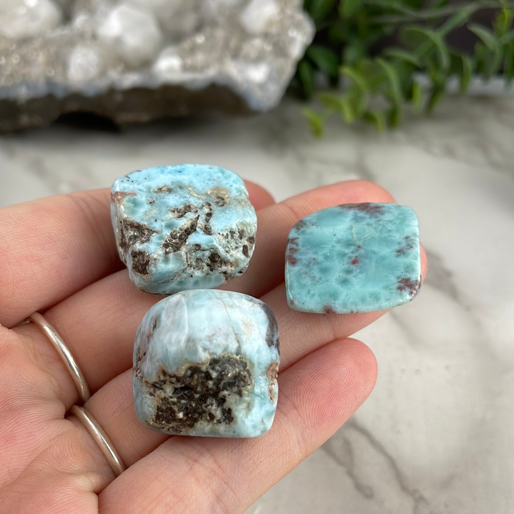 Tumbled Larimar