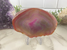 Load image into Gallery viewer, Pink Dyed Agate Slab