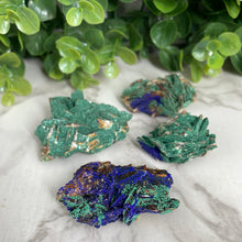 Load image into Gallery viewer, Barite/Azurite With Malachite