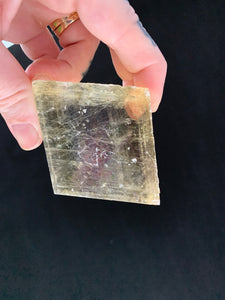 Golden Optical Calcite Cube (1) | Calcite Crystals Stones Rocks & Minerals